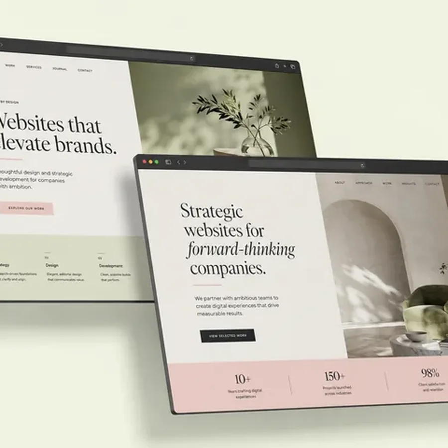 Floating Pistachio Editorial Browser Duo