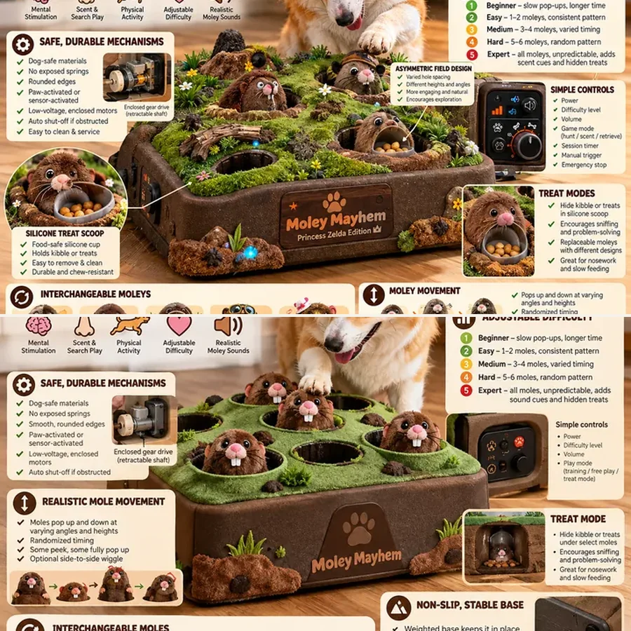 Moley Mayhem: Princess Zelda Edition
