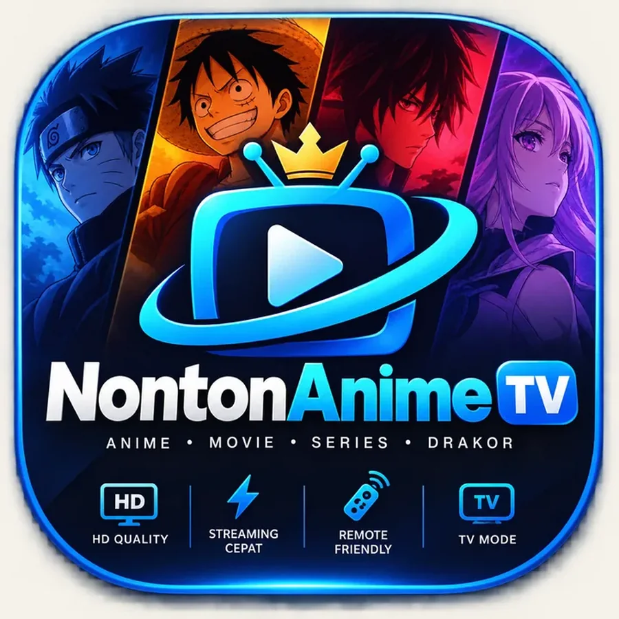Neon Anime Streaming TV Icon