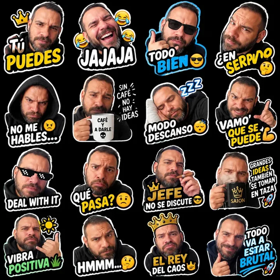 Pegatinas de Humor y Actitud