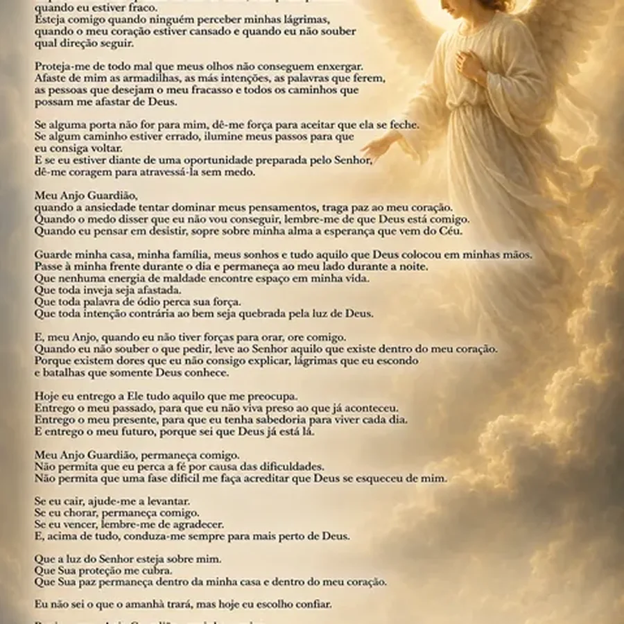 Oração ao Anjo Guardião Celestial