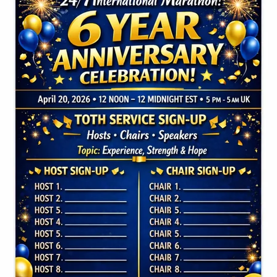 7th Year anniversary marathon celebration flyer