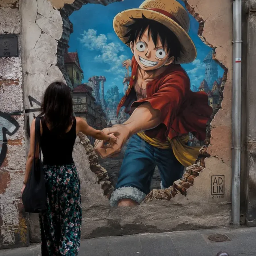 Fresque Murale en trompe l'oeil
