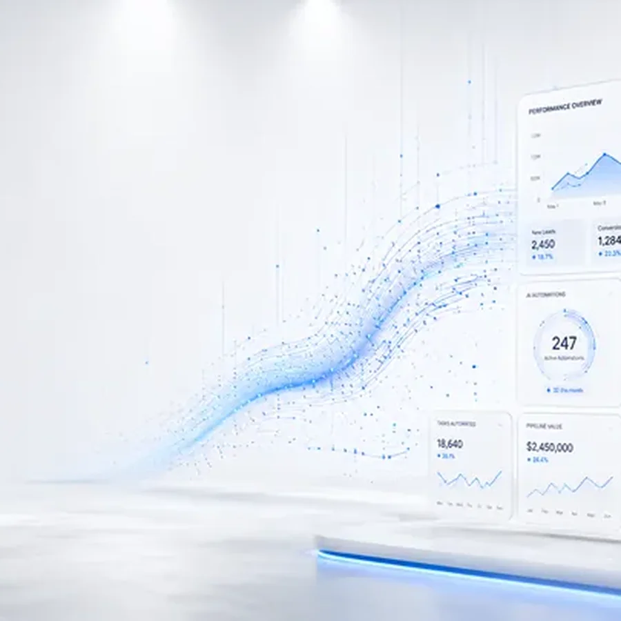 Futuristic data visualization dashboard concept