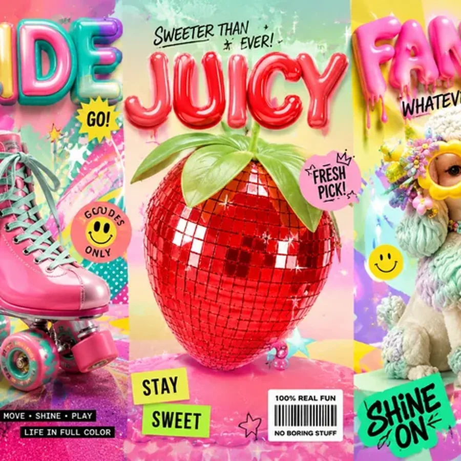 Glide, Juicy, Fancy: Pop-Art Parade